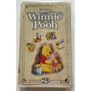 VHS The Many Adventures of Winnie The Pooh 25th Anniversary Edition Restored